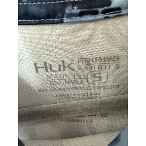 HUK Performance Fishing Hoodie Icon X Hooded Long Sleeve Shirt Sz S *READ* - Picture 2 of 5